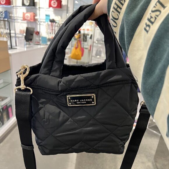 Marc Jacobs Quilted Nylon Mini Tote Black M0016681 - Picture 5 of 10